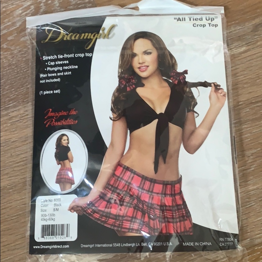 Dream girl black crop top S/M